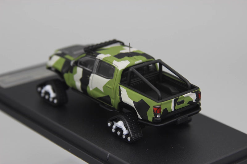 GCD 1:64 Toyota Tacoma N300 Snow Edition Official Licensed Green Camouflage (with 8 Accessories)