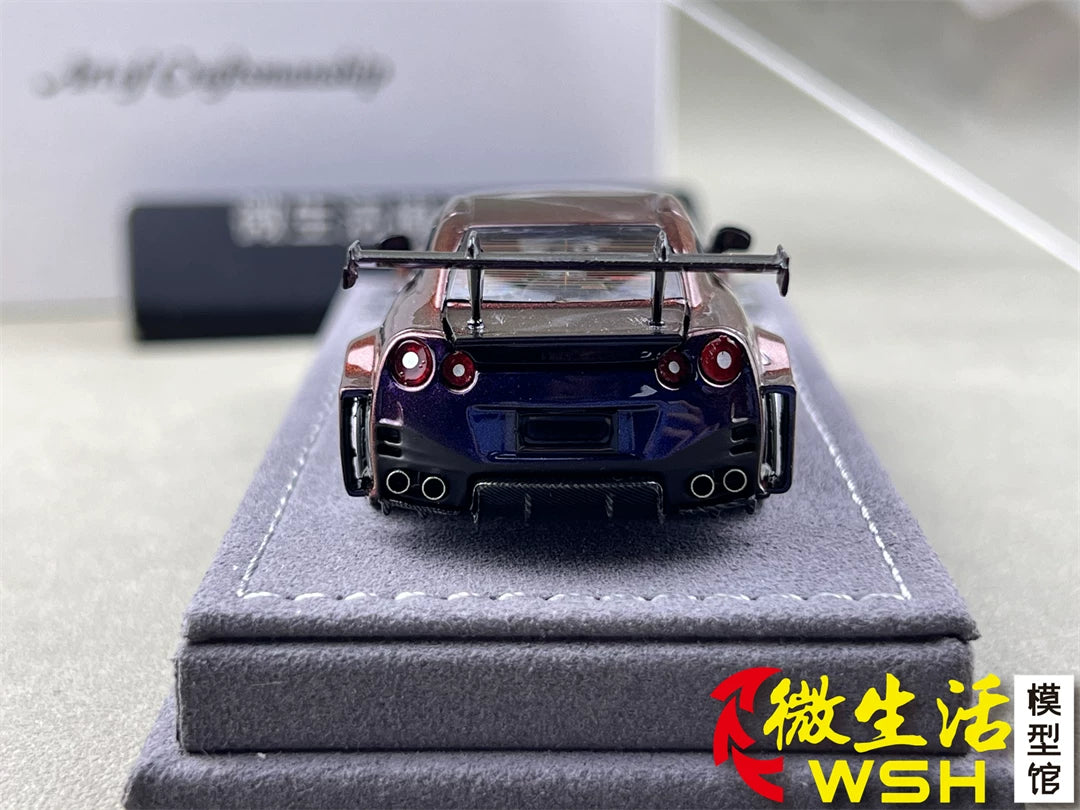AOC 1:64 Nissan GT-R R35 Chameleon Changing Colours Hobby Expo China 2026 Limited Edition (Openable All Doors and Hoods with Detailed Engine and Decal Stickers)