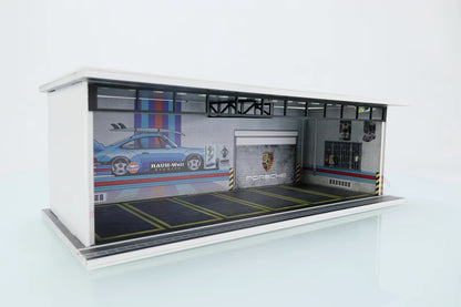 G-Fans 1/64 Porsche RWB Garage Car Park LED light Diorama w/ acrylic cover