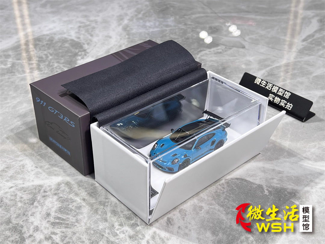 [Premium Resin Model] Car Lounge 1:64 Porsche 991.2 GT3 RS GT Silver Metallic Premium Box Packaging Limited 399 Pieces