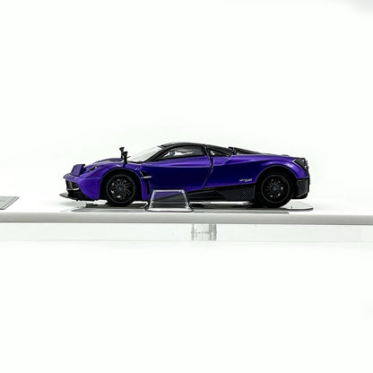 HKM Premium 1:64 Pagani Huayra Coupe 2014 Purple (Movable Rear Engine Boot, 2 Gull Wing Doors, Front and Rear Spoilers) Limited 999 Pieces