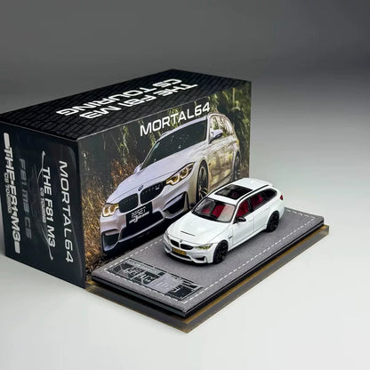 Mortal 1:64 M3 F81 CS Touring Wagon Pearl White in Premium Box Packaging