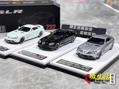 [Premium Resin Model] Car Lounge 1:64 Mercedes-Benz SLR McLaren 722 Edition White Premium Box Packaging Limited 399 Pieces