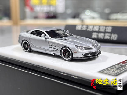 [Premium Resin Model] Car Lounge 1:64 Mercedes-Benz SLR McLaren 722 Edition Grey Premium Box Packaging Limited 399 Pieces