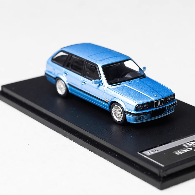 Mortal BMW 3 Series M3 E30 Wagon Pearl Blue Ordinary Stance Openable Front Hood Detailed Engine Limited 799 Pieces