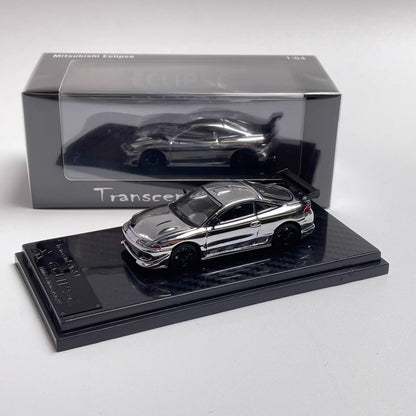 Transcend Model 1:64 Mitsubishi Eclipse Chrome Silver