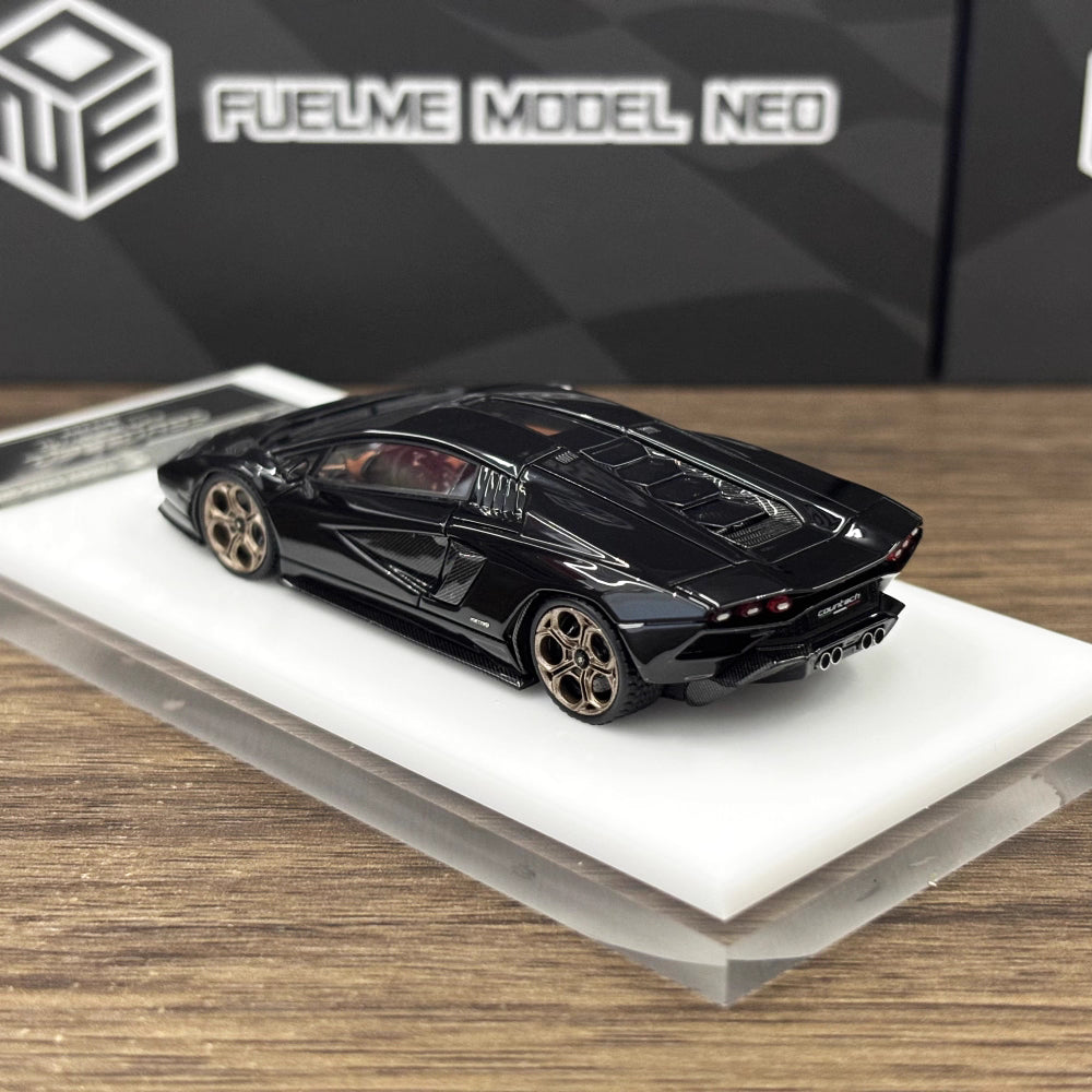 [Premium Resin Model] FuelMe Neo 1:64 Lamborghini Countach LPI 800-4 Nero Maia Black