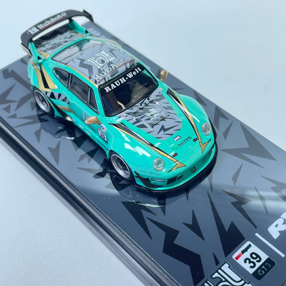 Motokit 1:64 RWB 993 #23 Hub Auto Green Livery