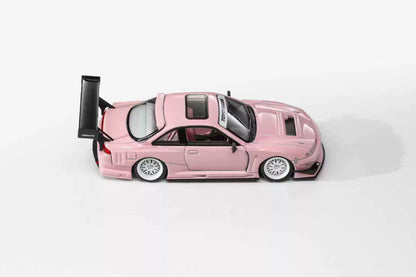Mortal 1:64 Nissan Silvia S14 GT-Spec V2 SEIJI Ookawara Peach Pink in Premium Box Packaging - Chinese Customised Version