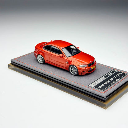 Mortal 1:64 BMW 1M Coupe E82 Valencia Orange in Premium Box Packaging