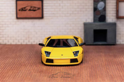 [Premium Resin Model] Car Lounge 1:64 Lambroghini Murcielago LP640 Coupe Giallo Orion Yellow Premium Box Packaging Limited 599 Pieces