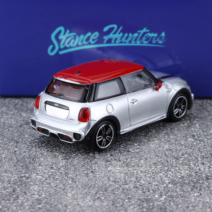 Stance Hunters 1/64 Mini Cooper F56 JCW John Cooper Works Silver