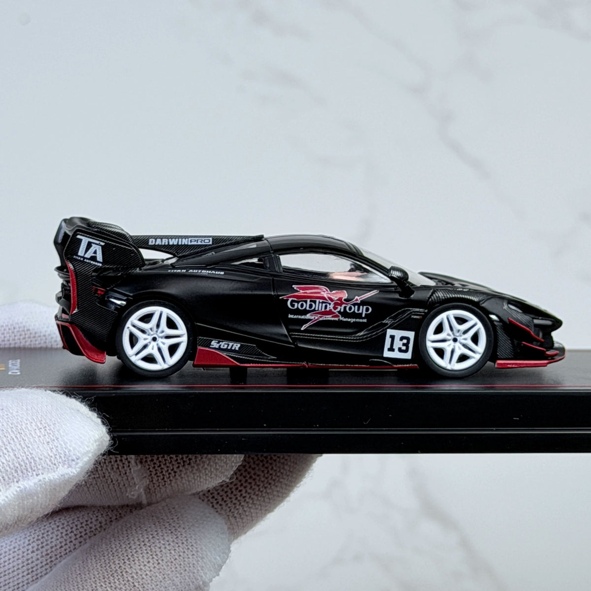 CM Model 1:64 McLaren DARWIN PRO 720Se² GTR #13 Matt Black in Premium Box Packaging McLaren Official Licensed - Malaysia Dealer Custom Special Edition
