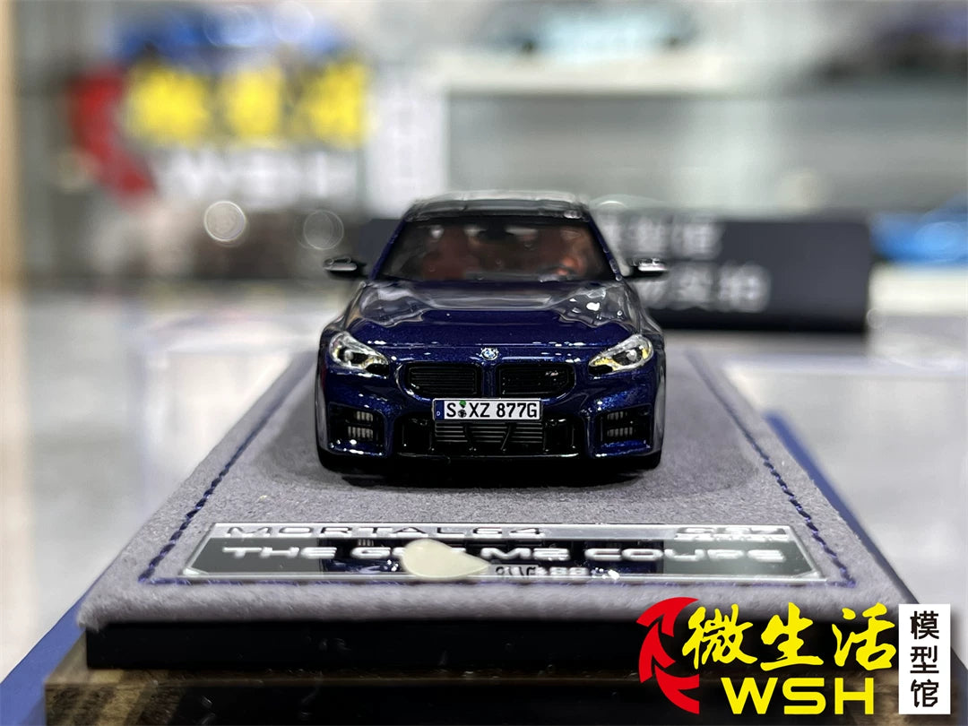Mortal 1:64 BMW M2 Mk2 G87 Tanzanite Blue in Premium Box Packaging