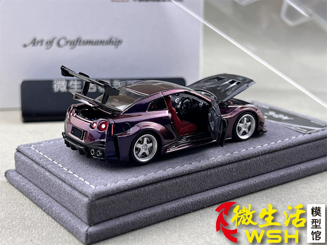 AOC 1:64 Nissan GT-R R35 Chameleon Changing Colours Hobby Expo China 2026 Limited Edition (Openable All Doors and Hoods with Detailed Engine and Decal Stickers)