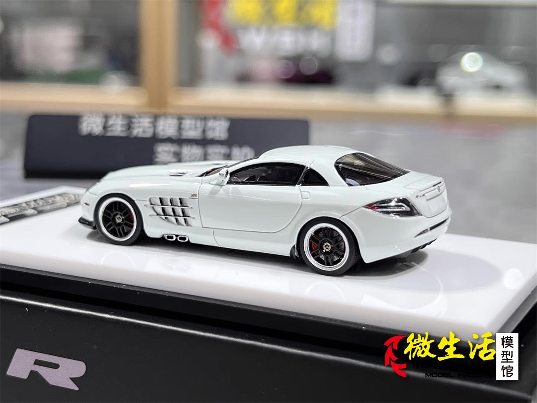 [Premium Resin Model] Car Lounge 1:64 Mercedes-Benz SLR McLaren 722 Edition White Premium Box Packaging Limited 399 Pieces