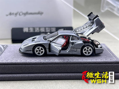 AOC 1:64 F40 Raw Metal Edition Hobby Expo China 2026 Limited Edition (Openable All Doors and Hoods with Detailed Engine and Decal Stickers)