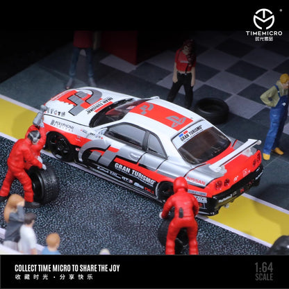 Time Micro 1:64 Nissan Skyline GT-R R34 Z-Tune Openable Engine Hood Playstation Gran Turismo Edition