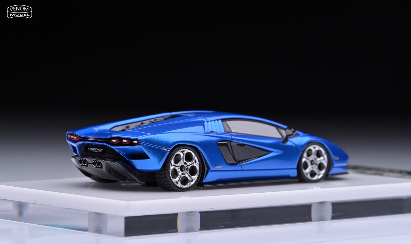 [Premium Resin Model] FuelMe Neo 1:64 Lamborghini Countach LPI 800-4 Blu Tahiti Blue