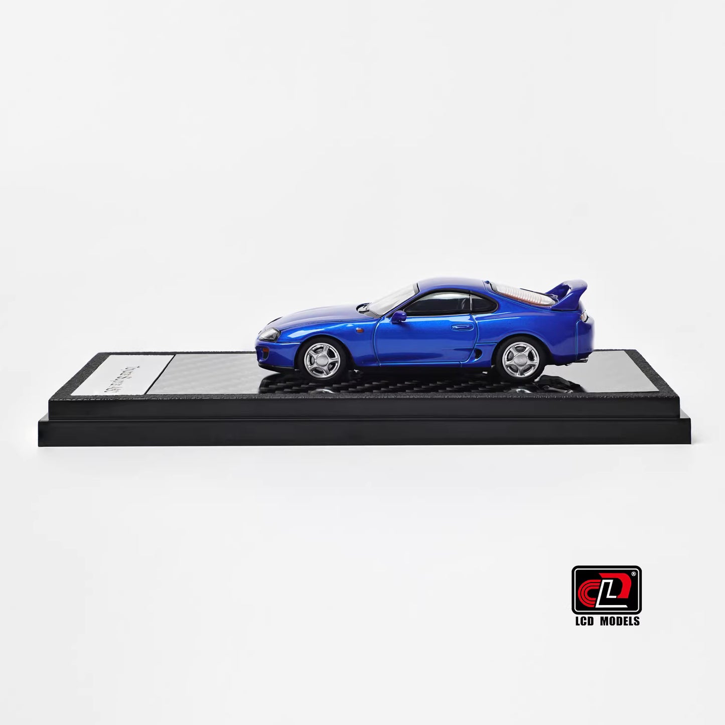 LCD 1:64 Toyota Supra Mk4 A80 Blue Official Licensed Openable Front Hood Detailed Engine