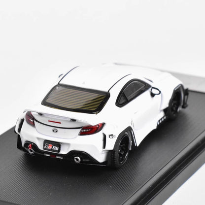 Fuji 1:64 Toyota Pandem GR86 Rocket Bunny White