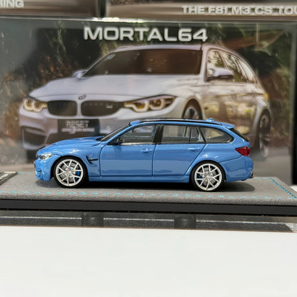 Mortal 1:64 M3 F81 CS Touring Wagon Abu Dhabi Blue in Premium Box Packaging