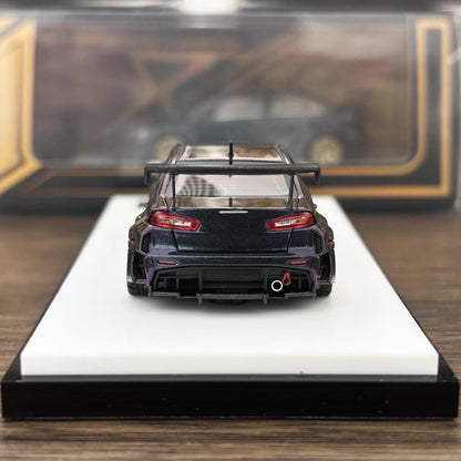 [Premium Resin Model] 404 Error 1:64 Mitsubishi Lancer Evolution EVO X 10 Varis Wide Body Custom Metal Body Kit and Spoiler Chameleon Magic Purple Limited 199 Pieces
