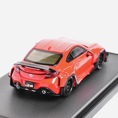 Fuji 1:64 Toyota Pandem GR86 Rocket Bunny Red
