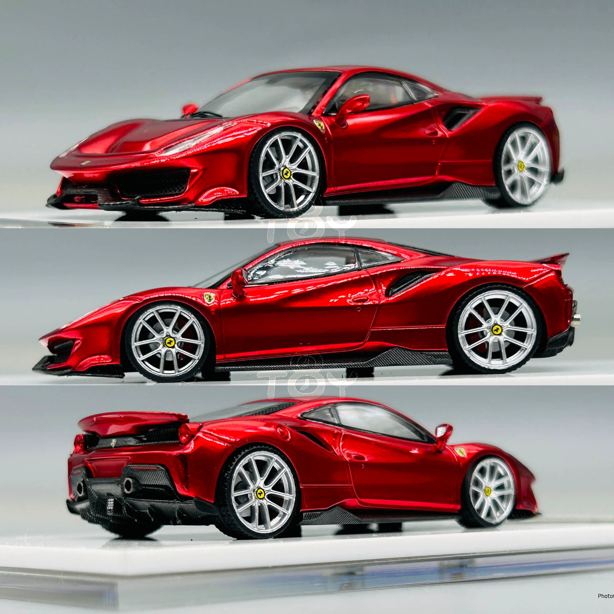HG 1:64 488 Pista Coupe Metallic Red