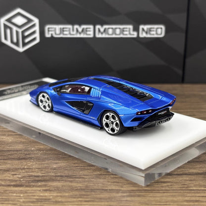 [Premium Resin Model] FuelMe Neo 1:64 Lamborghini Countach LPI 800-4 Blu Tahiti Blue