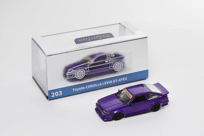 DCT 1:64 Toyota Corolla AE86 Levin GT-APEX RWB Wide Body Custom Purple
