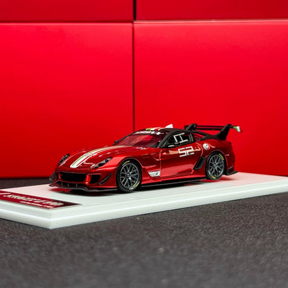 SK Model 1:64 Ferrari 599XX EVO Circuit Edition - #52 Metallic Red in Premium Box Packaging