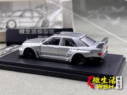 Rhino Model 1:64 Mercedes Benz E-Class MK1 W124 Silver Concept Custom Edition