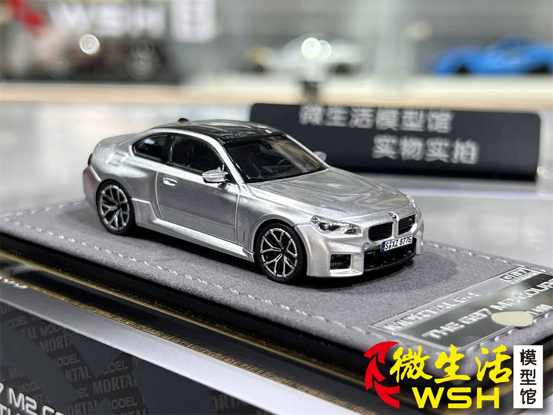 Mortal 1:64 BMW M2 Mk2 G87 Liquid Metal Silver in Premium Box Packaging