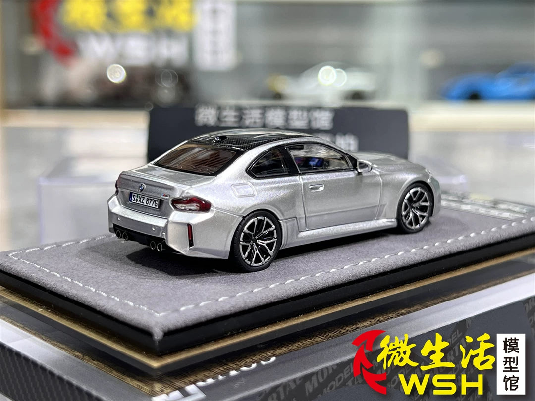 Mortal 1:64 BMW M2 Mk2 G87 Liquid Metal Silver in Premium Box Packaging