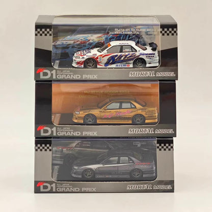 Mortal 1:64 Nissan Skyline GT-R ER34 25GTT GT-T Turbo Drift Version Grey Limited 999 Pieces