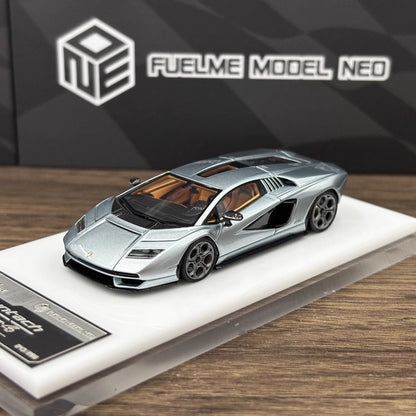 [Premium Resin Model] FuelMe Neo 1:64 Lamborghini Countach LPI 800-4 Azzurro Thetys Ice Blue