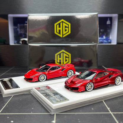 HG 1:64 488 Pista Coupe Metallic Red