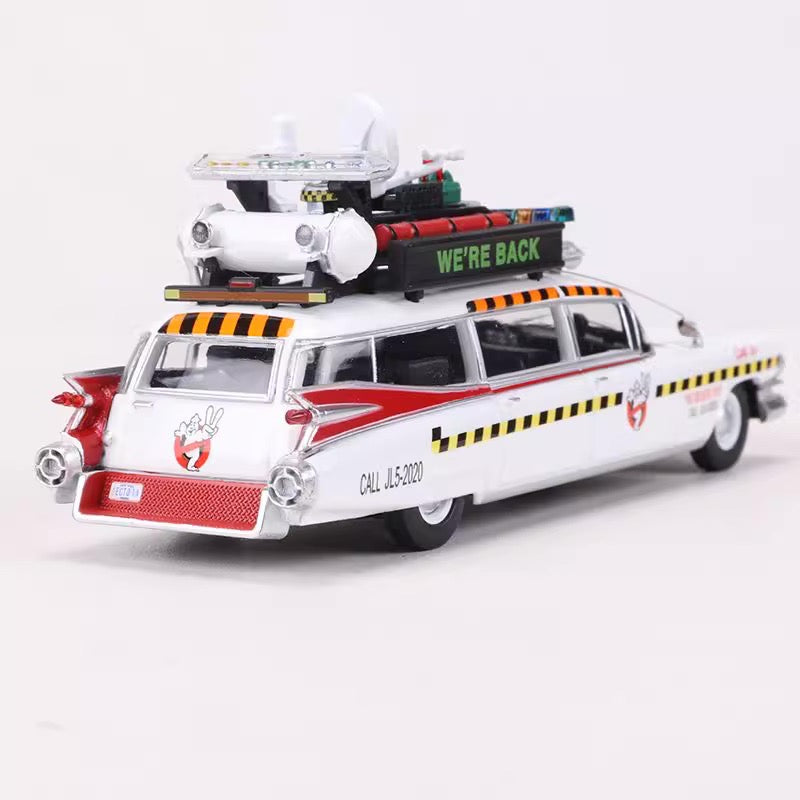 YS Model 1:64 Cadillac Miller-Meteor 1959 Ecto-1 Ectomobile Ghostbusters Car
