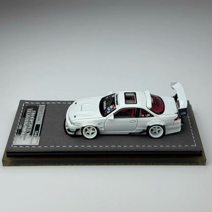 Mortal 1:64 Silvia S14 GT-SPEC V1 Seiji Ookawara Cambergang 1.0 White in Premium Box Packaging