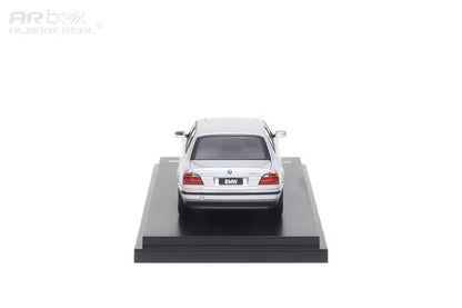 AR Box 1:64 BMW 7 Series Mk3 E38 750iL Silver BMW Official Licensed