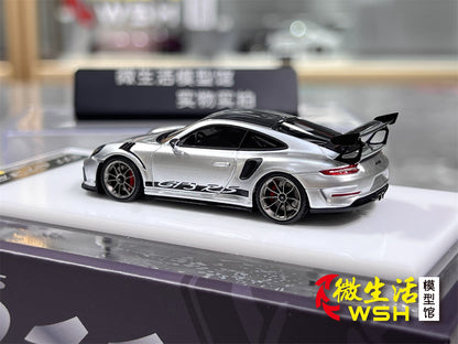 [Premium Resin Model] Car Lounge 1:64 Porsche 991.2 GT3 RS GT Silver Metallic Premium Box Packaging Limited 399 Pieces