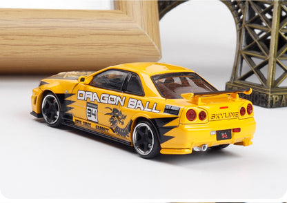 Fast Speed 1:64 Nissan GT-R BNR34 R34 Nismo Z-Tune Dragon Ball Gouku