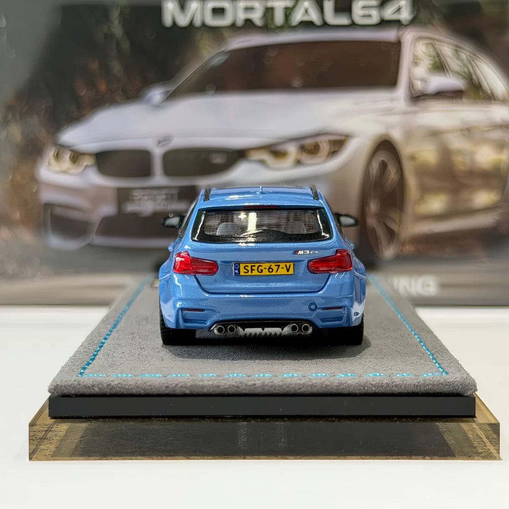 Mortal 1:64 M3 F81 CS Touring Wagon Abu Dhabi Blue in Premium Box Packaging