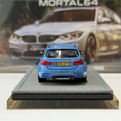 Mortal 1:64 M3 F81 CS Touring Wagon Abu Dhabi Blue in Premium Box Packaging