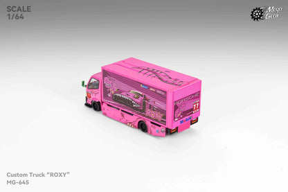Mega Gear 1:64 Hino 300 Series MK2 Custom Extendable Tow Truck Container Livery Tyrannosaurus Roxy Pink (Limited to 2 per customer/ address)