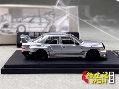 Rhino Model 1:64 Mercedes Benz E-Class MK1 W124 Silver Concept Custom Edition