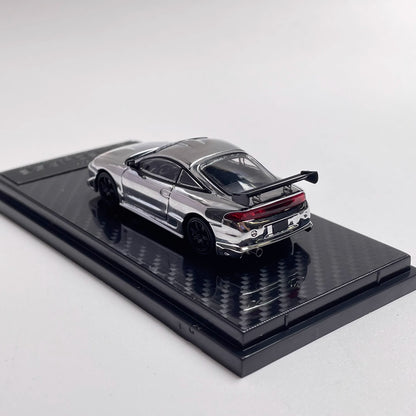 Transcend Model 1:64 Mitsubishi Eclipse Chrome Silver