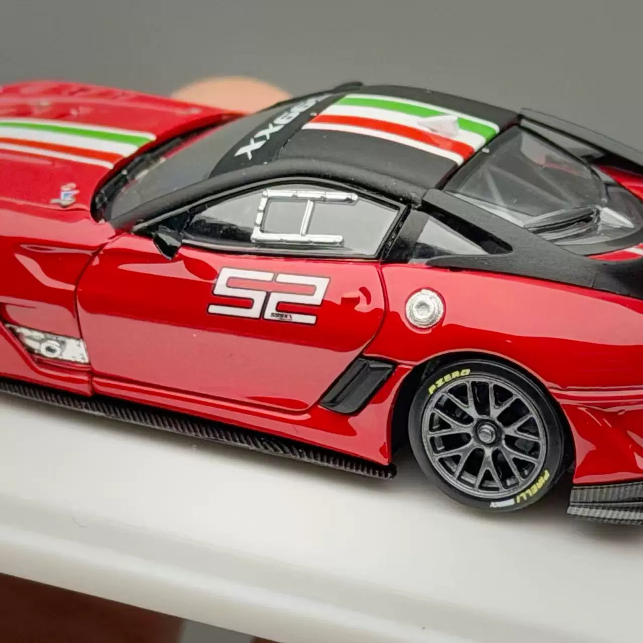 SK Model 1:64 Ferrari 599XX EVO Circuit Edition - #52 Standard Red in Premium Box Packaging