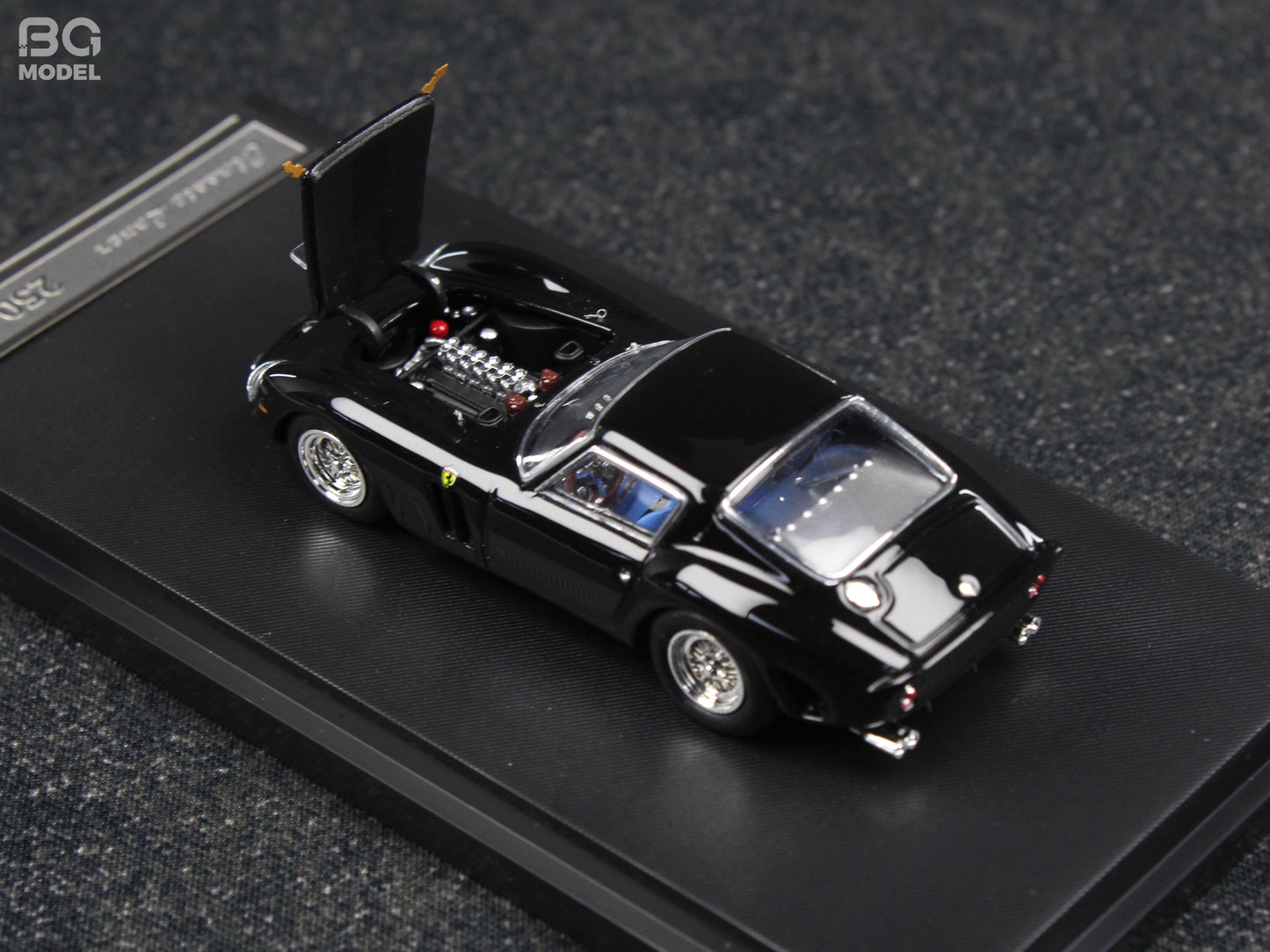 Classic Lover 1:64 Ferrari 250 GTO Pearl Black Openable Front Hood Detailed Engine Limited 999 Pieces